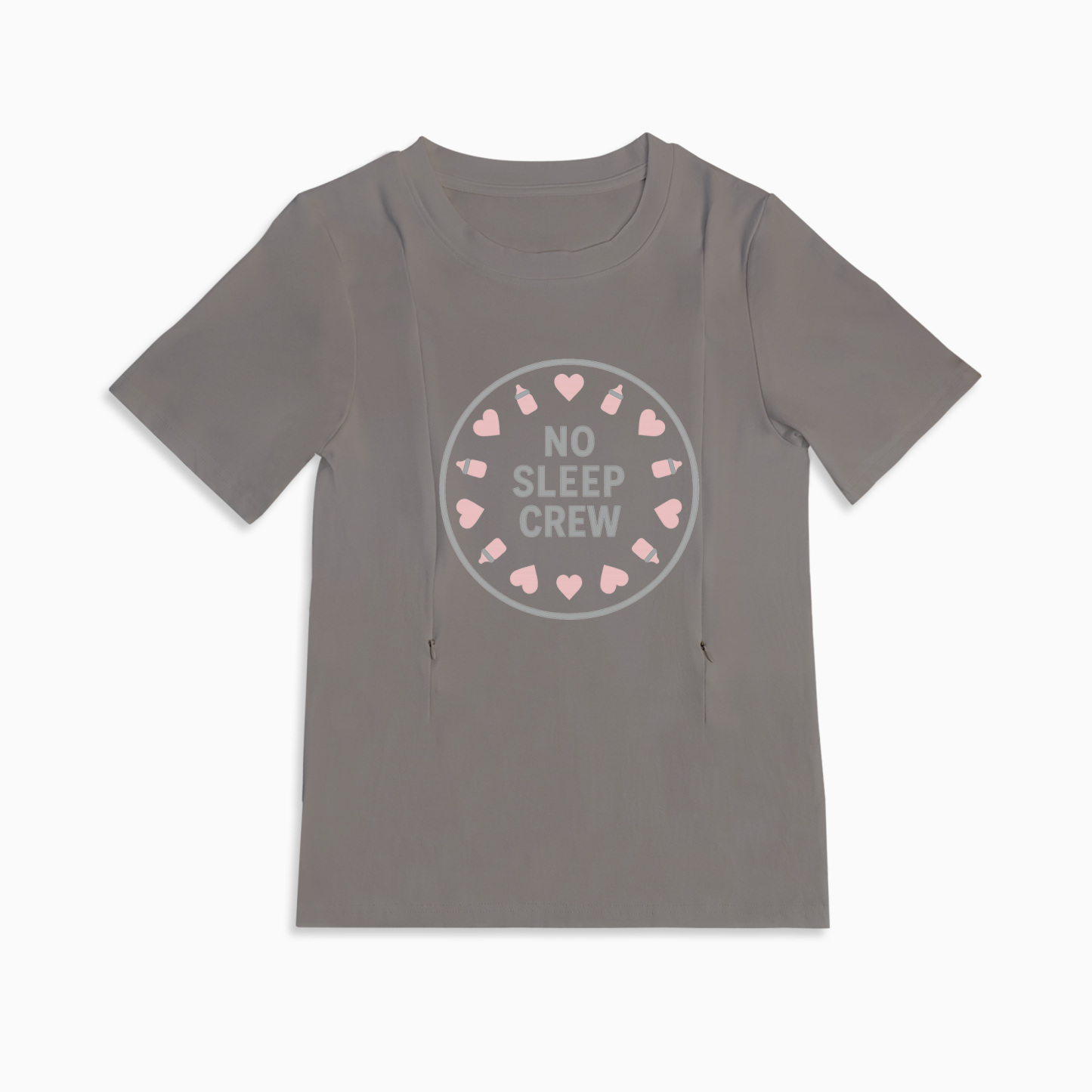No Sleep Crew Nursing Top | Effortless Zipper Access | totkeeps