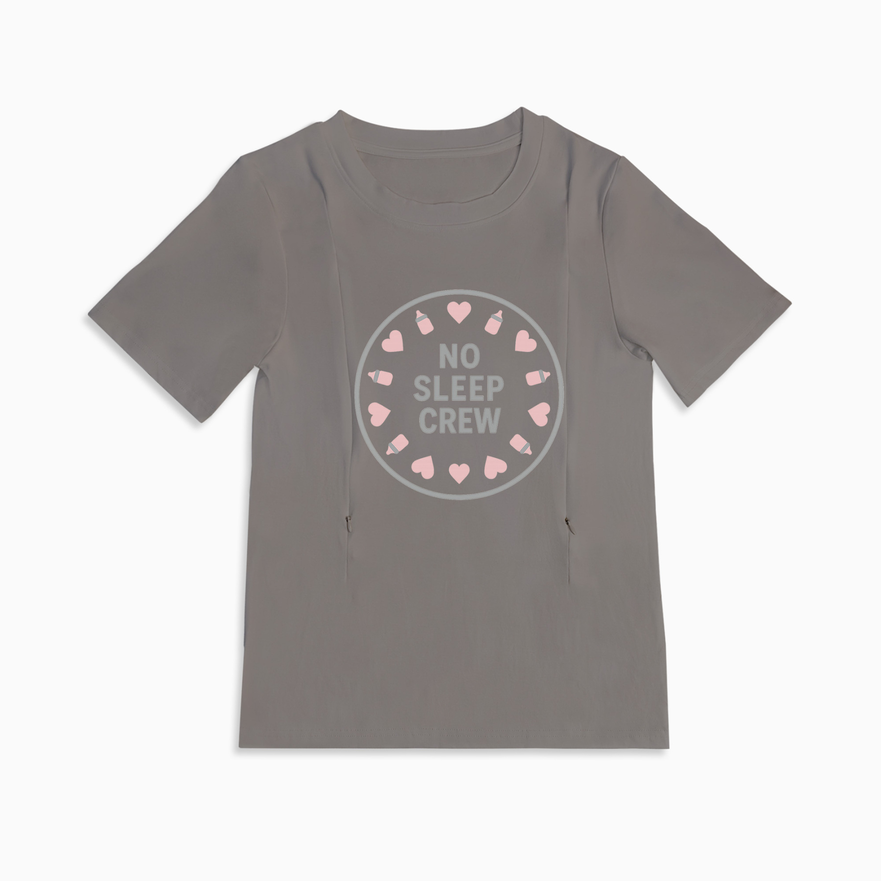 No Sleep Crew Nursing Top | Effortless Zipper Access | totkeeps