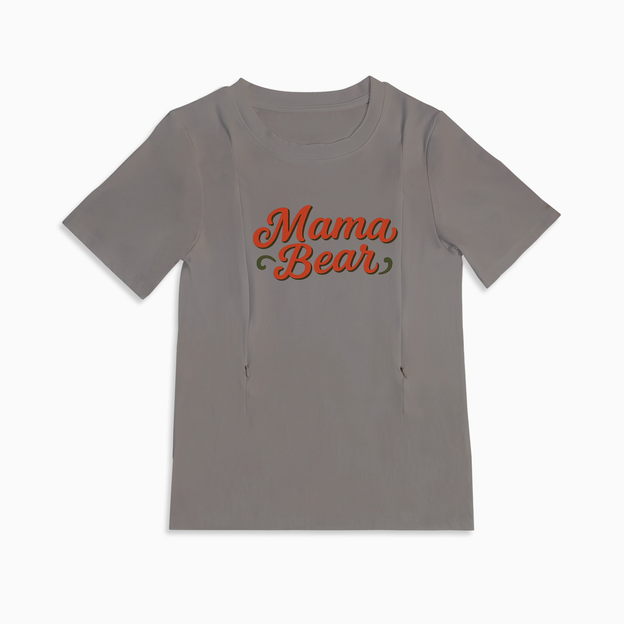 Stylish Mama Bear Nursing Tee | Hidden Zippers | Perfect Baby Shower Gift