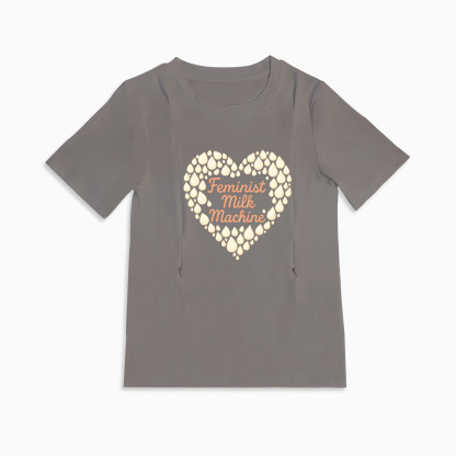 totkeeps Feminist Milk Machine Cotton T-Shirt | Designed for Breastfeeding