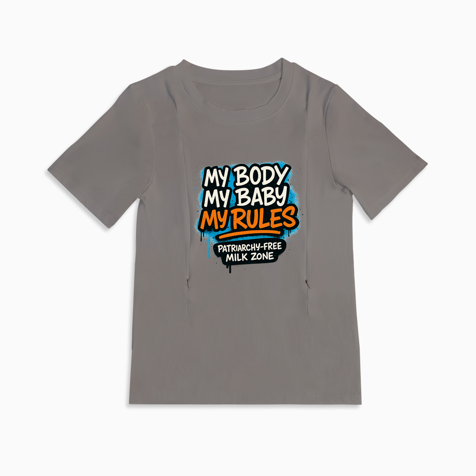 Easy Access Nursing Shirt | Patriarchy-Free Milk Zone | totkeeps Love
