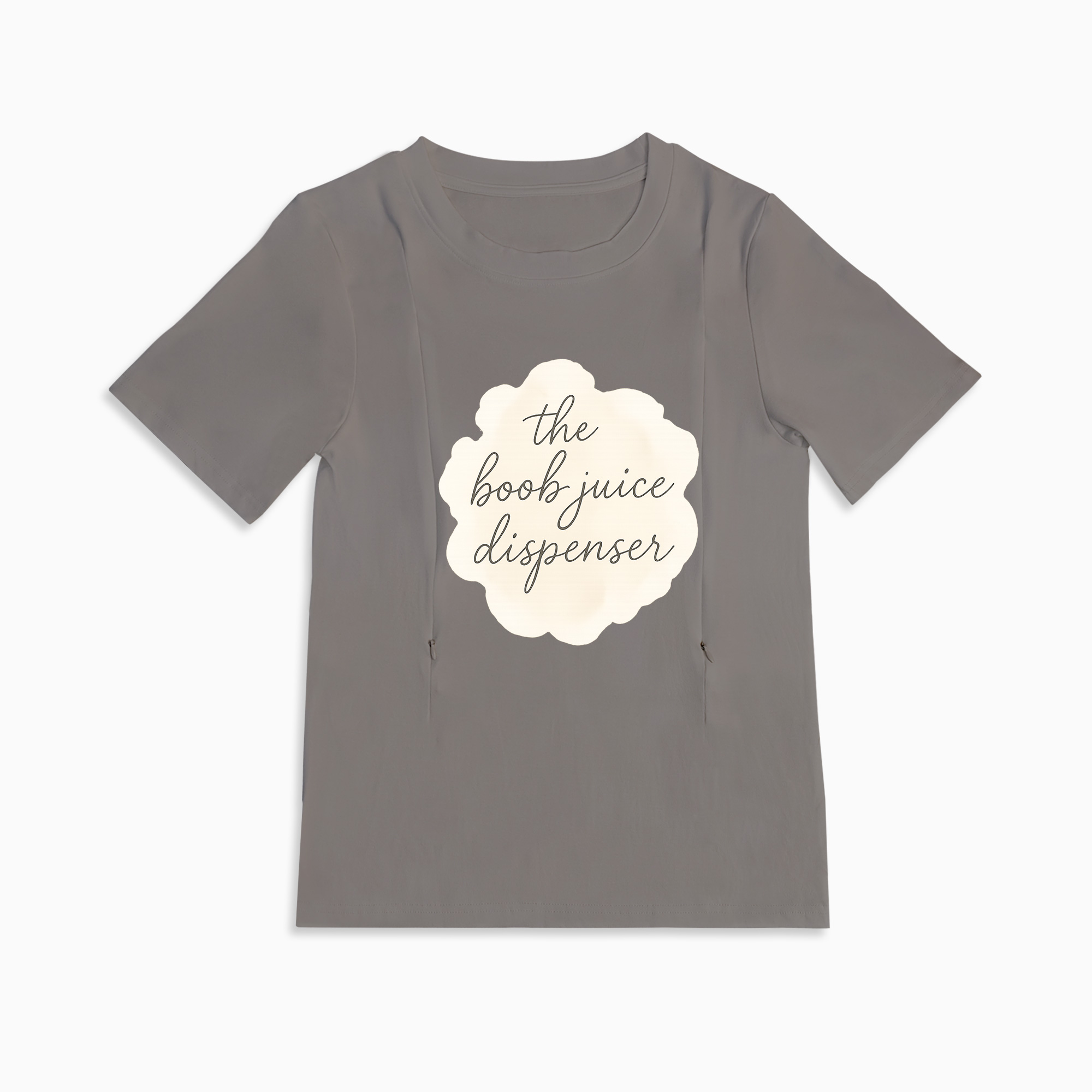 Cotton Breastfeeding Tee | Boob Juice Dispenser Slogan | Postpartum