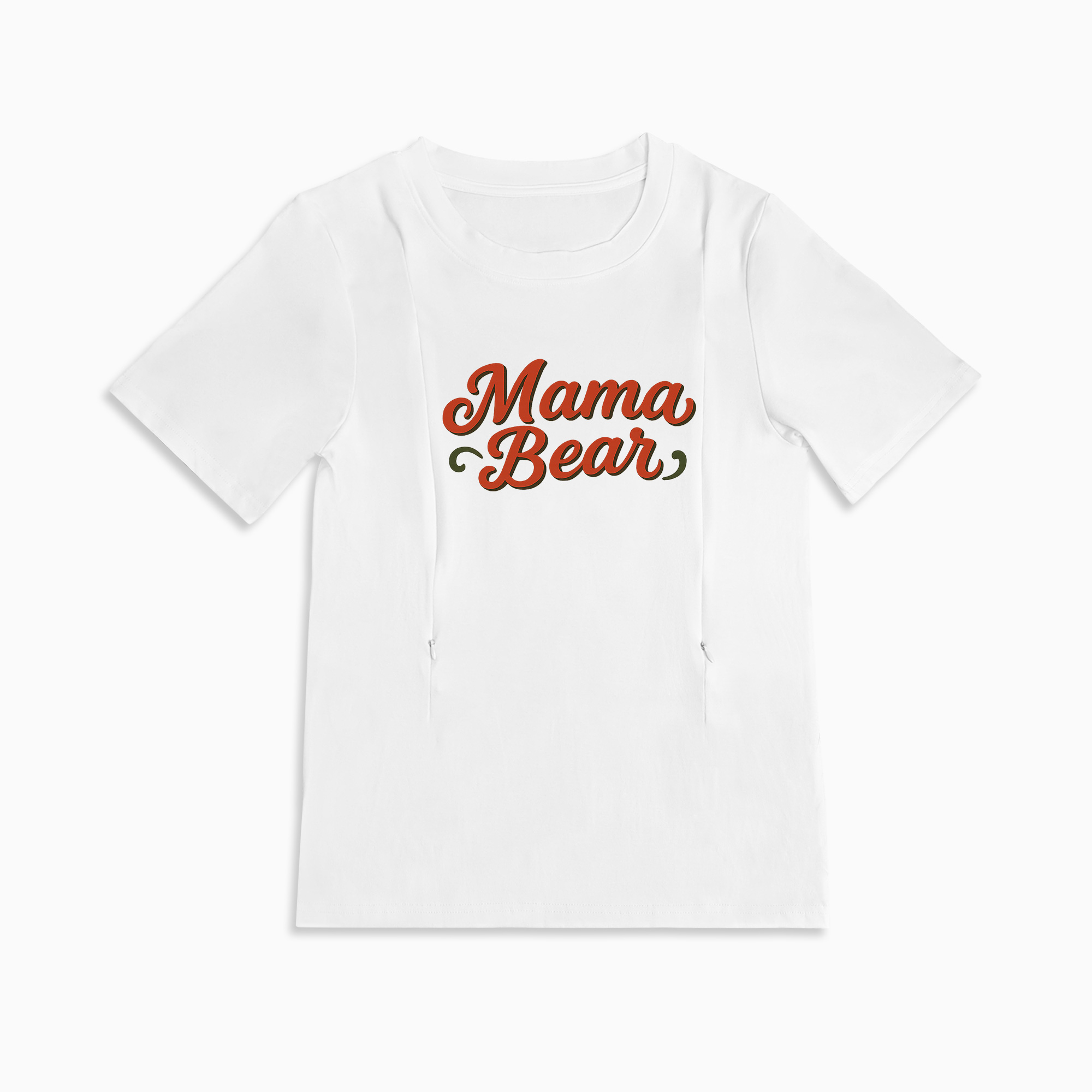 Stylish Mama Bear Nursing Tee | Hidden Zippers | Perfect Baby Shower Gift
