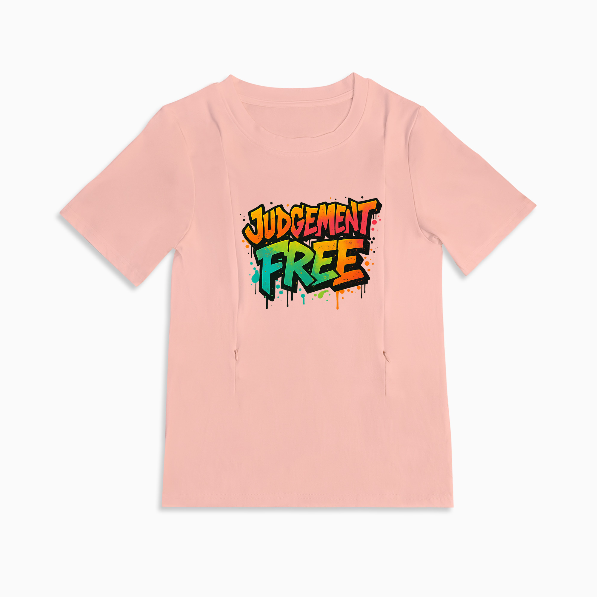 Supportive Nursing T-Shirt | "No Judgement Zone" | Totkeeps Mama Love