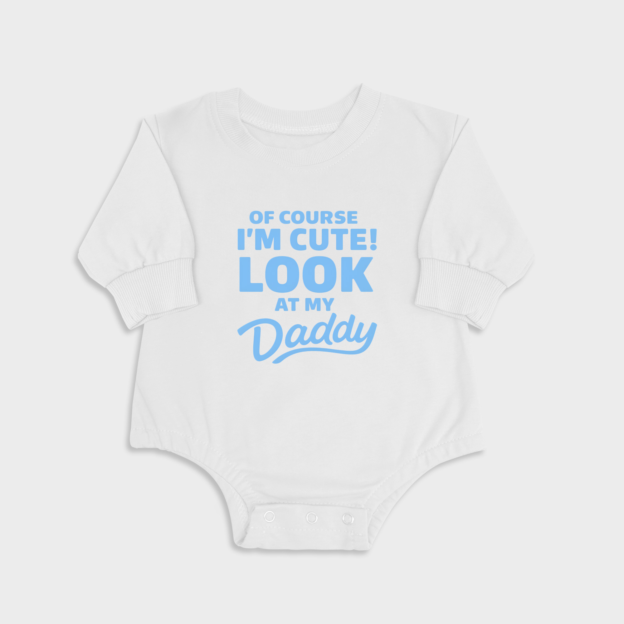 Of Course I'm Cute! - Long Sleeve Newborn & Baby bodysuits