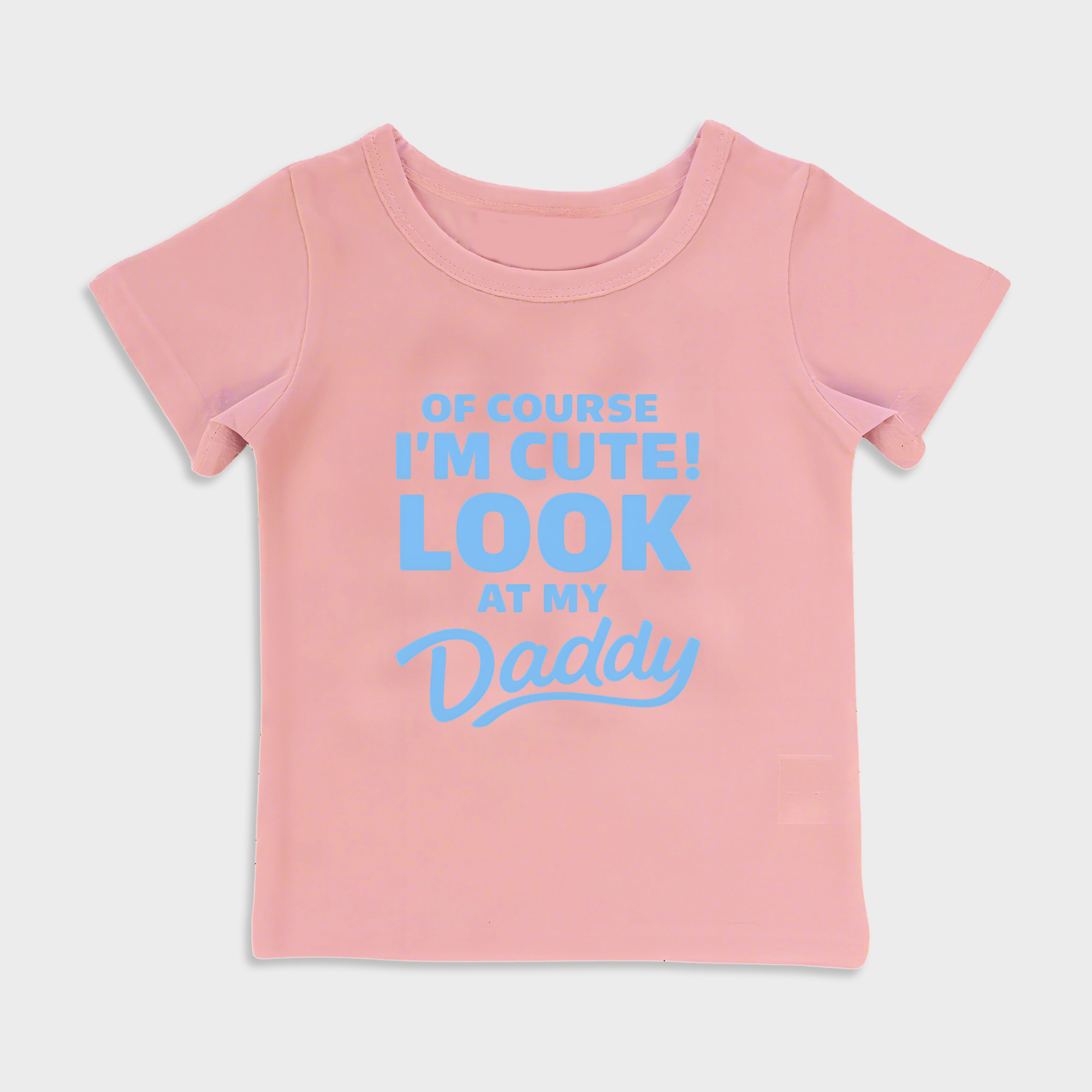 baby shirt - of course im cute kids t shirt toddler top pink in pink