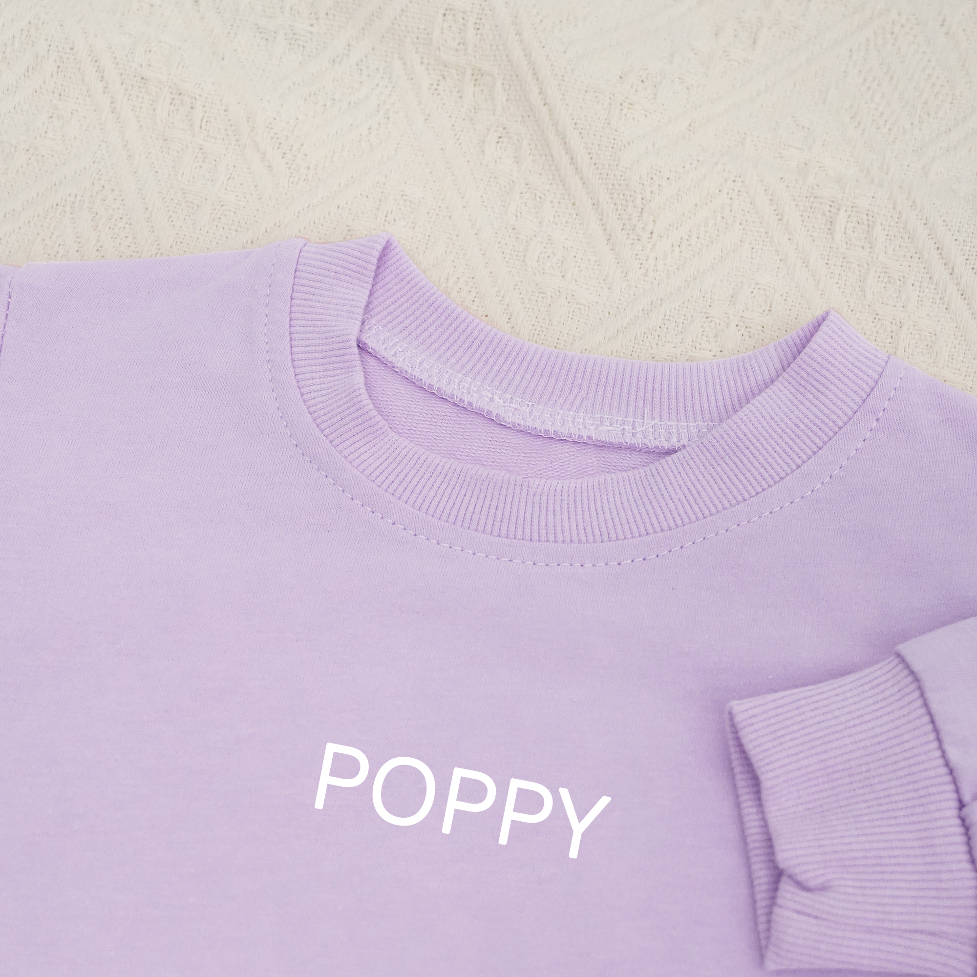 Personalized Pink My Name Graphic Sweatshirt Bubble Romper