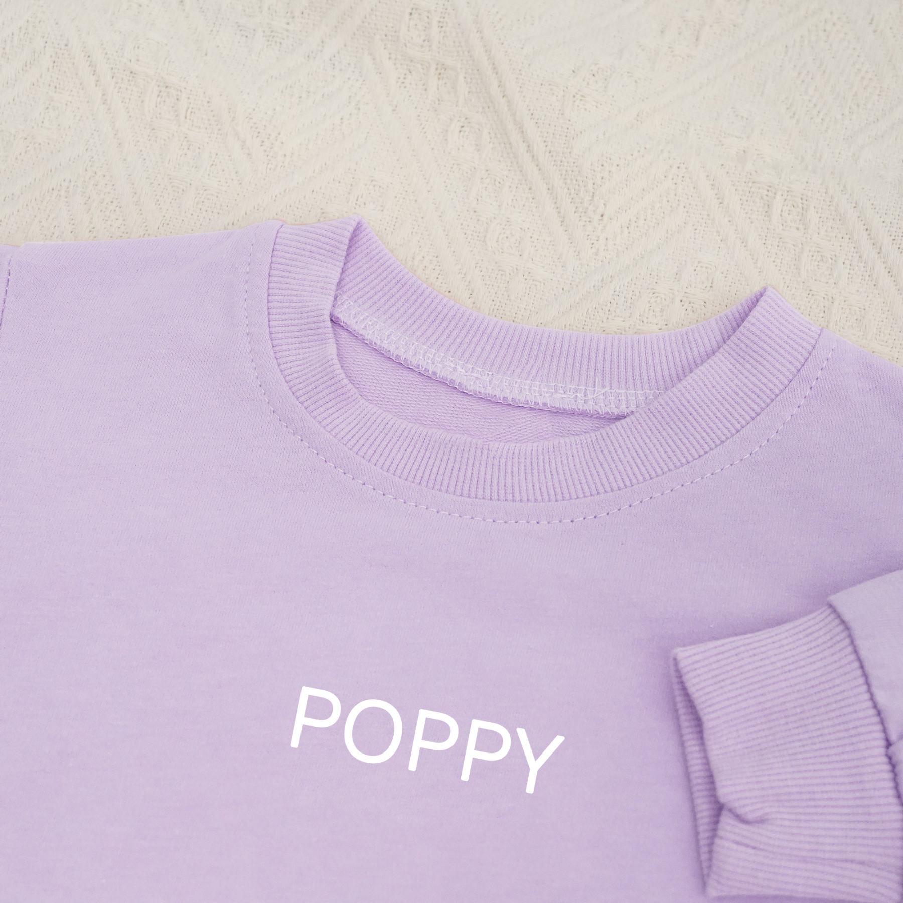 Personalized Pink My Name Graphic Sweatshirt Bubble Romper