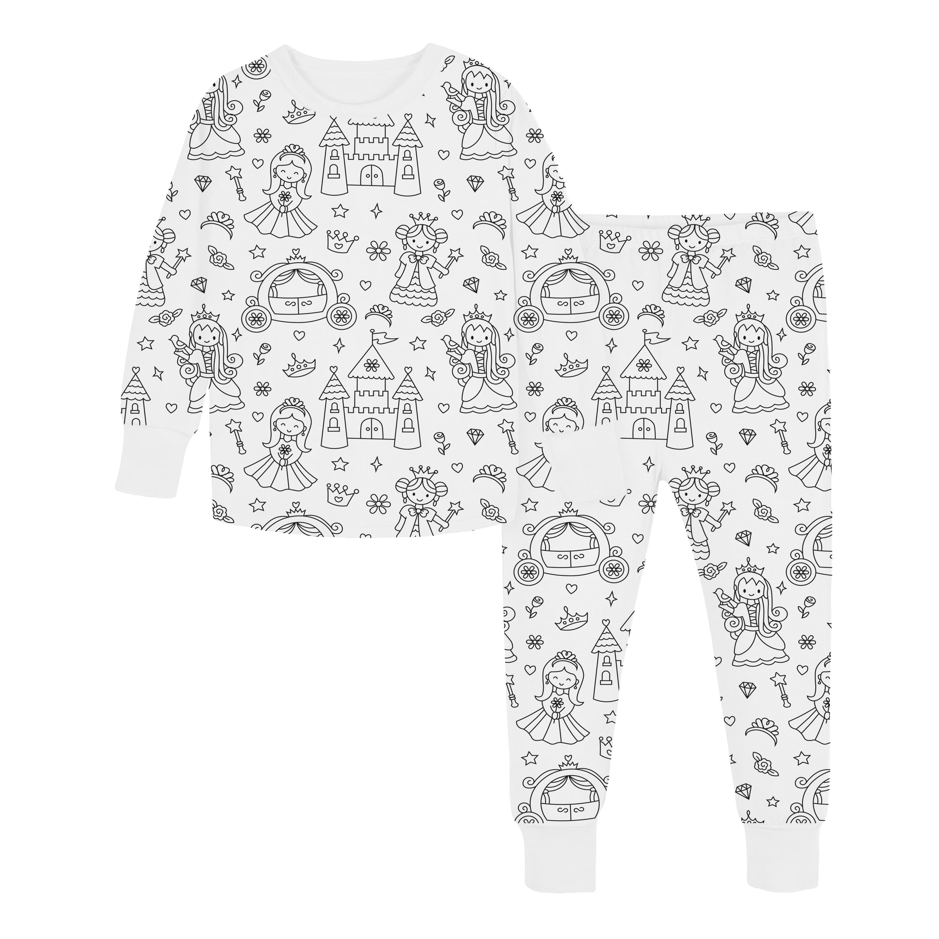Two-Piece Toddler Pajamas - Princess