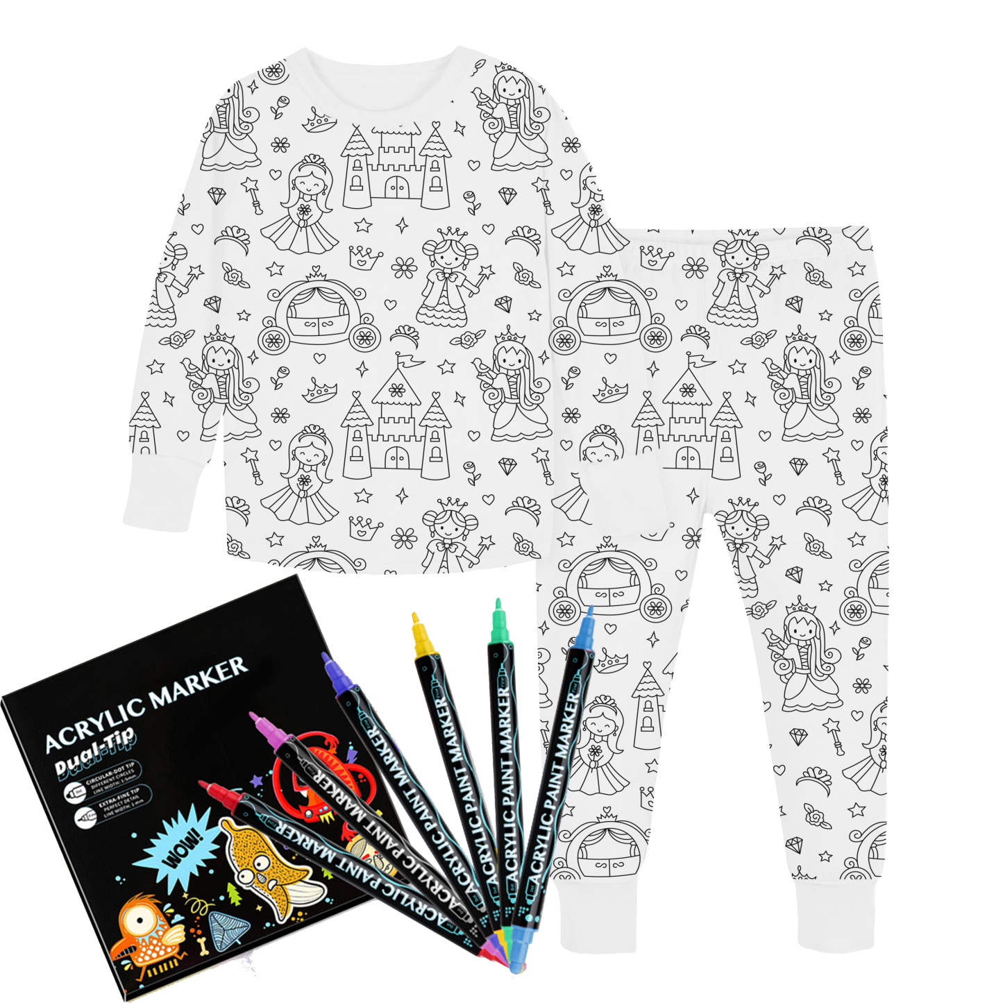 Two-Piece Toddler Pajamas - Princess