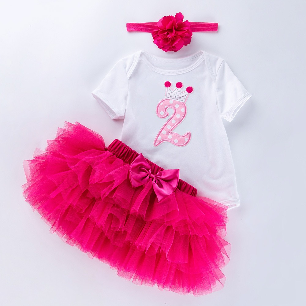 3pcs Baby Girl Tutu Dresses Set