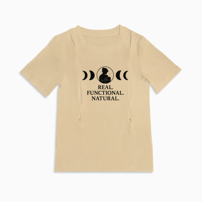 Discreet Breastfeeding Top | "Yes They're Real" | Functional Side Zips