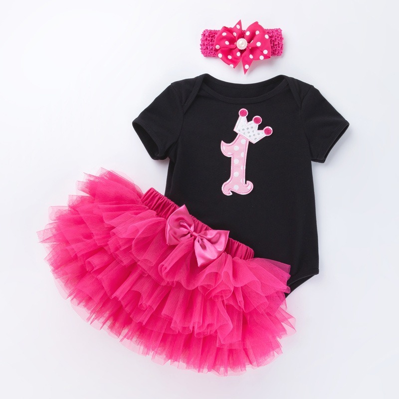 3pcs Baby Girl Tutu Dresses Set
