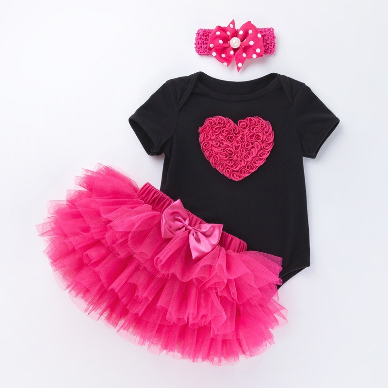 3pcs Baby Girl Tutu Dresses Set