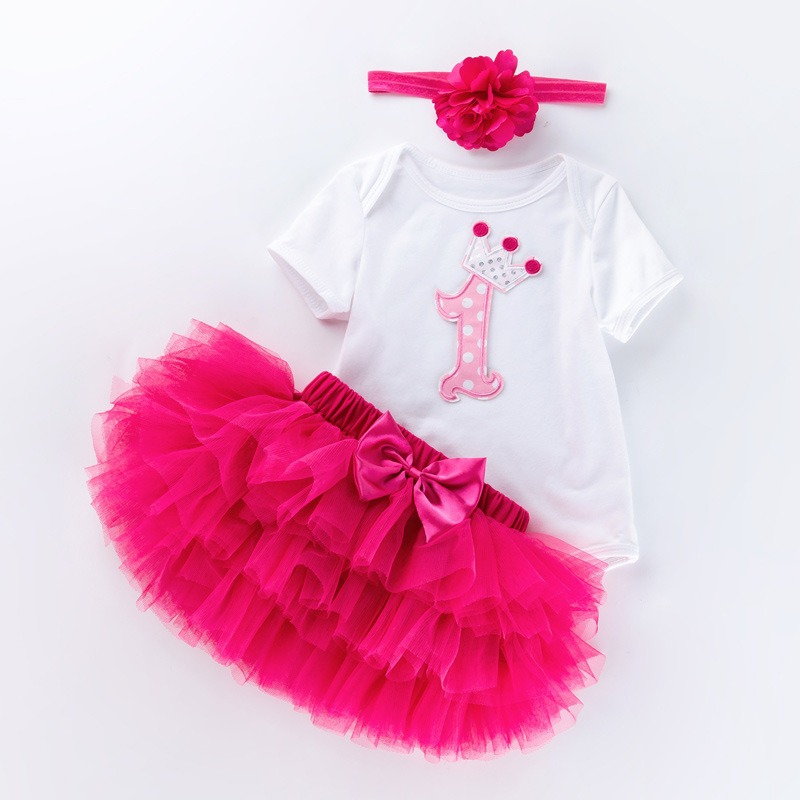 3pcs Baby Girl Tutu Dresses Set