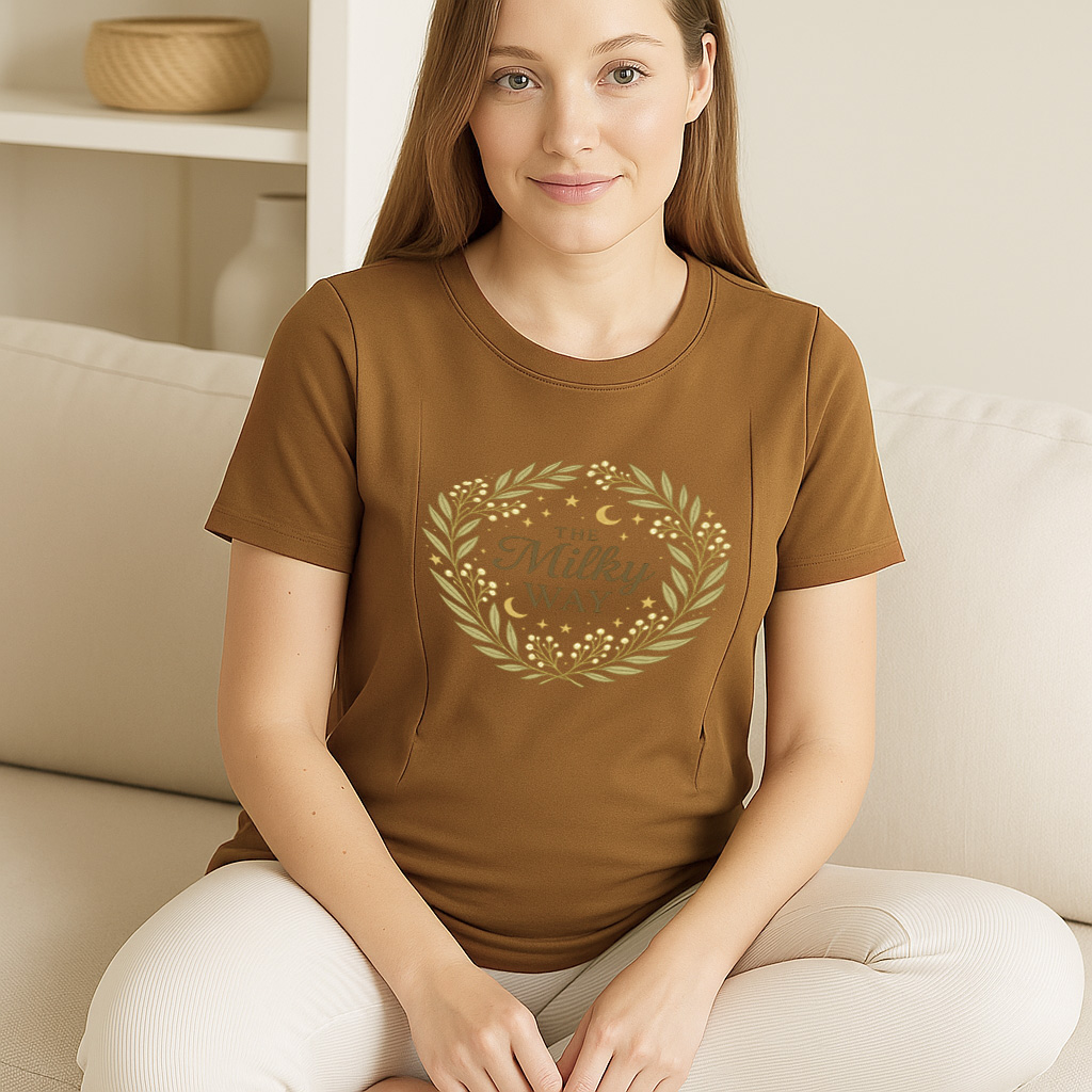 Comfortable Nursing Shirt with Zipper | "The Milky Way" | brand