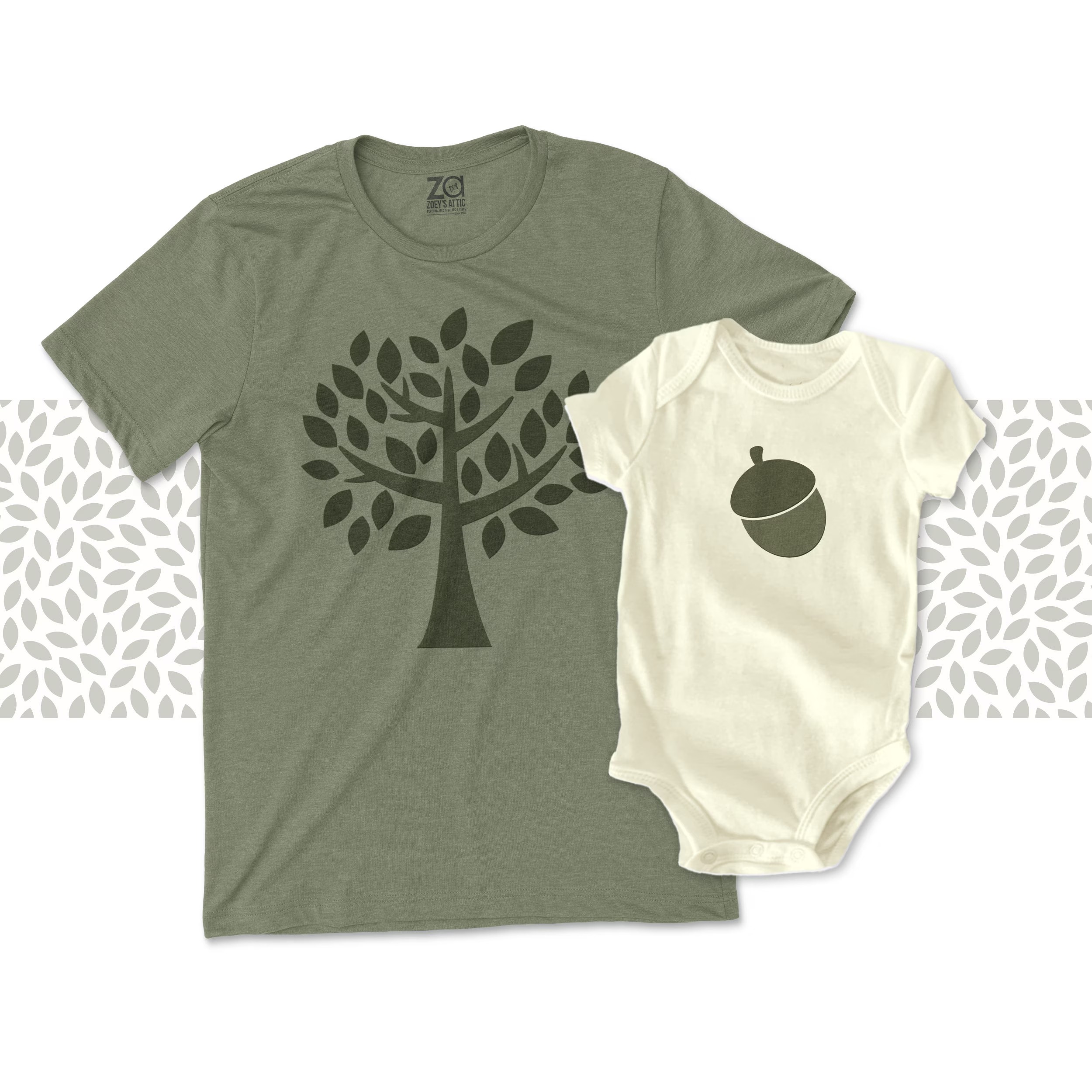 Father'S Day Family Matching T Shirt Acorn Tree fathers day gift