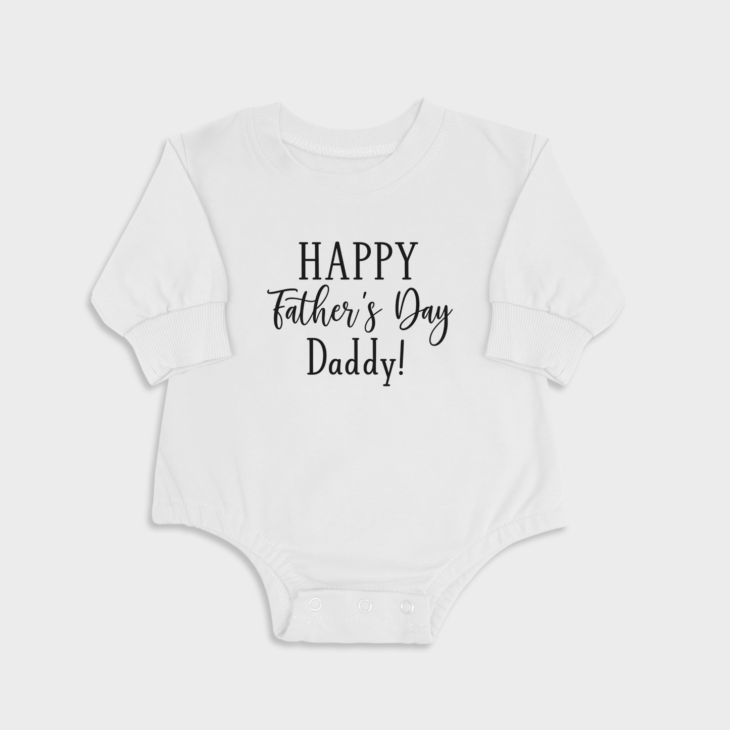 Happy Father's Day Daddy - Long Sleeve Newborn & Baby bodysuits