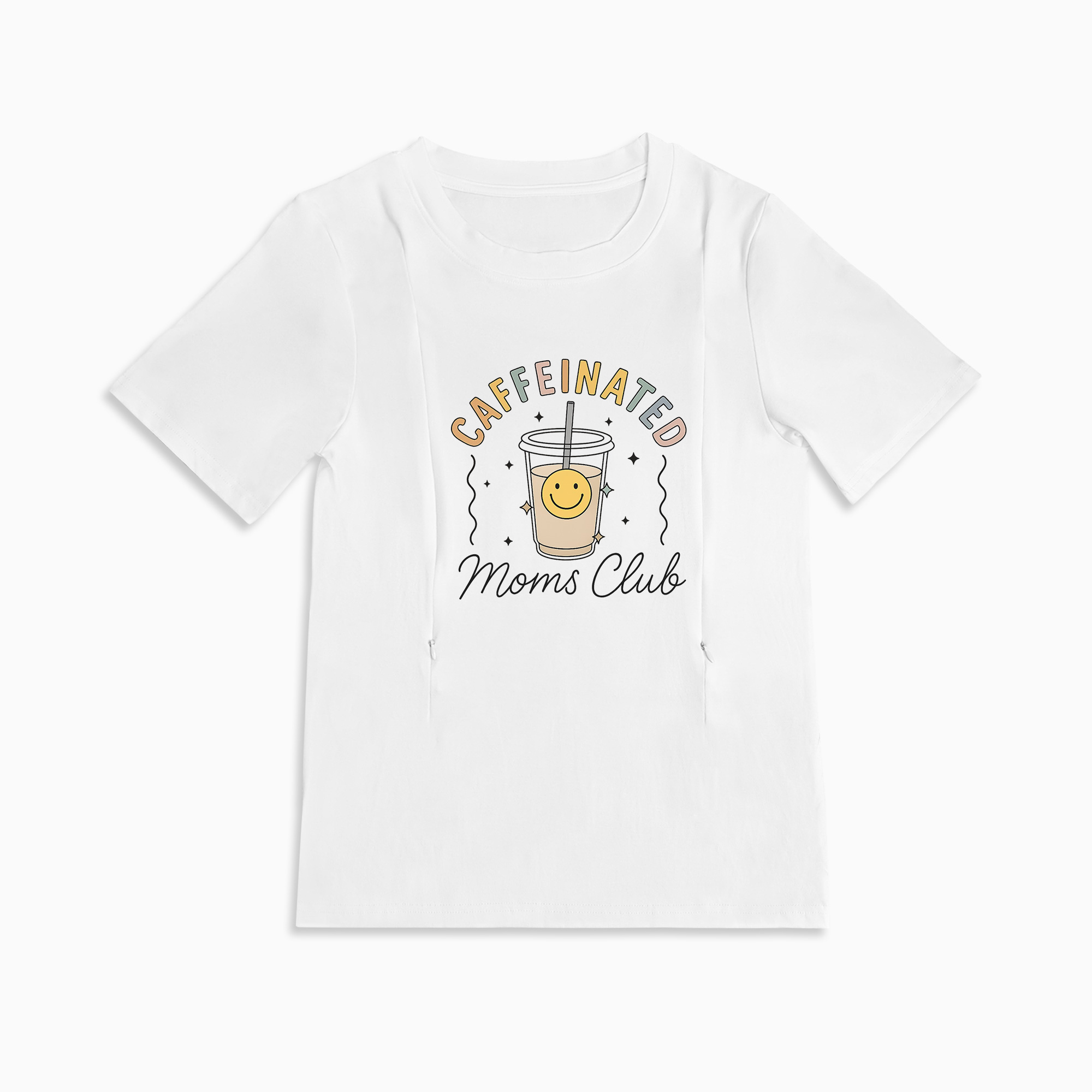 Mom Breastfeeding Nursing T-Shirt - CAFFEINATED