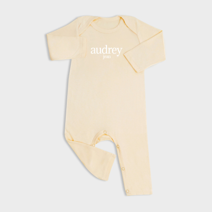 Personalized Full Length Snap Rompers