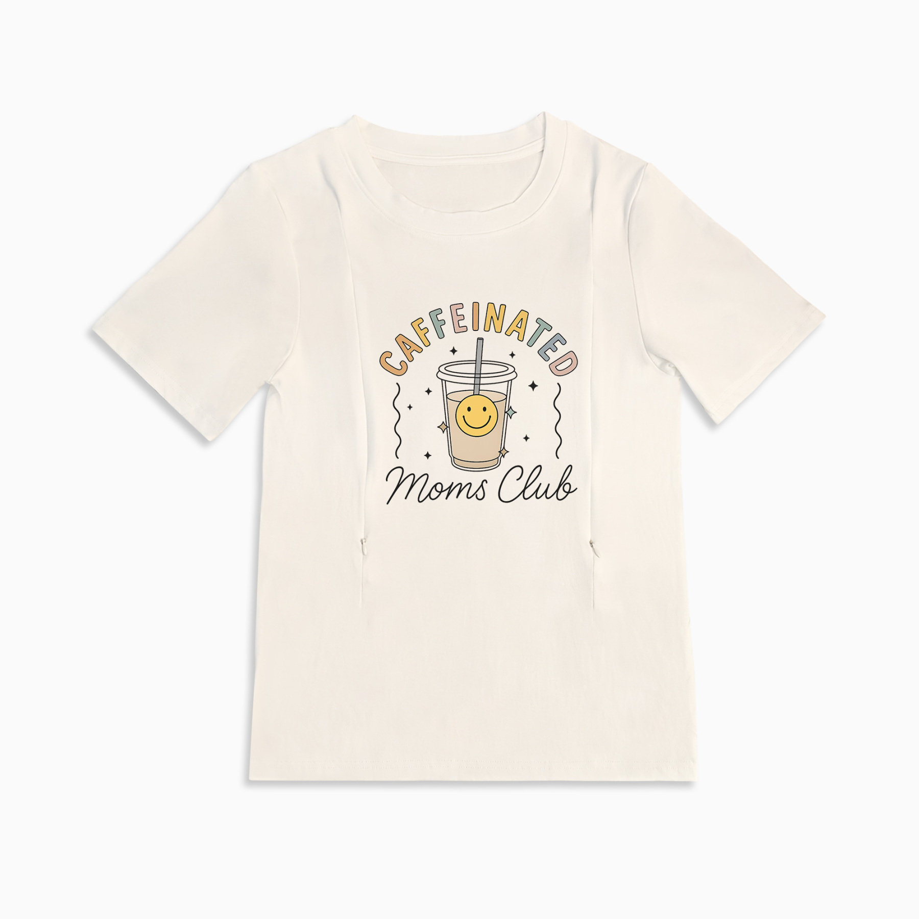 Mom Breastfeeding Nursing T-Shirt - CAFFEINATED