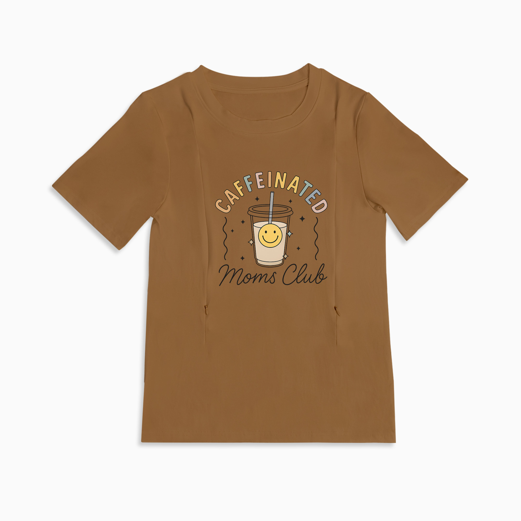 Mom Breastfeeding Nursing T-Shirt - CAFFEINATED