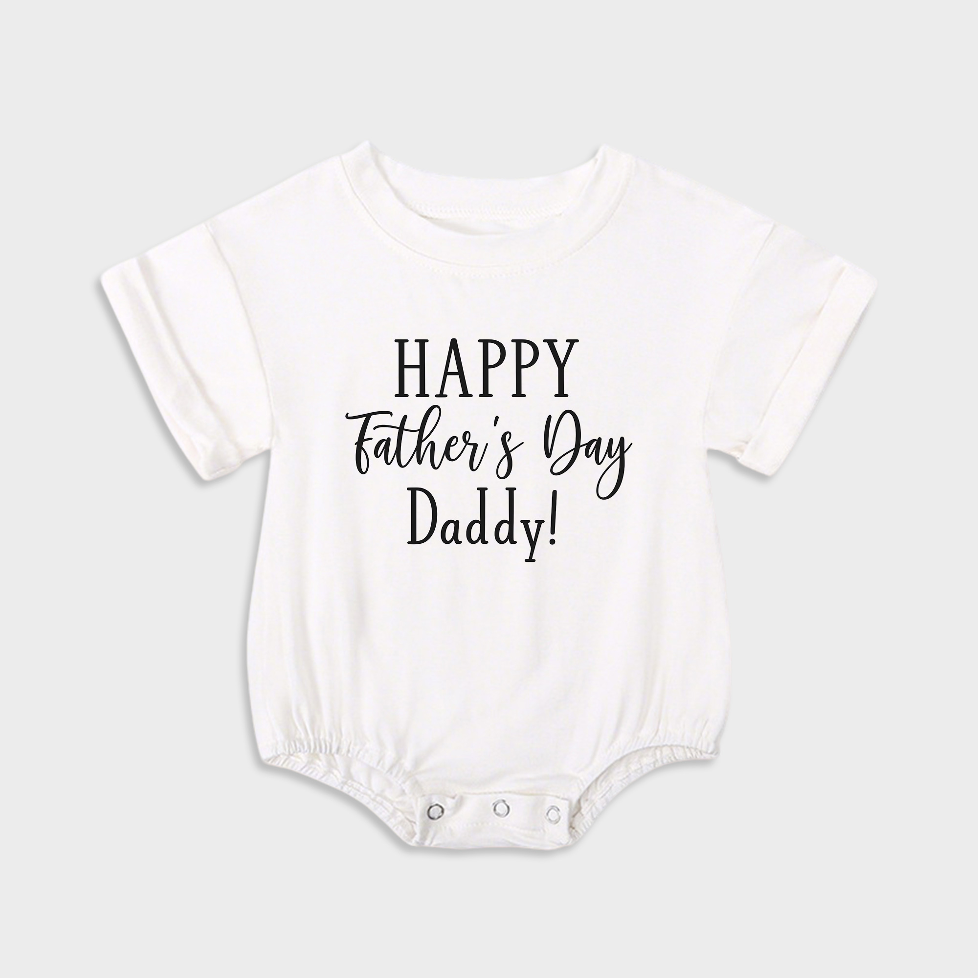 Happy Fathers Day Daddy Baby Onesie