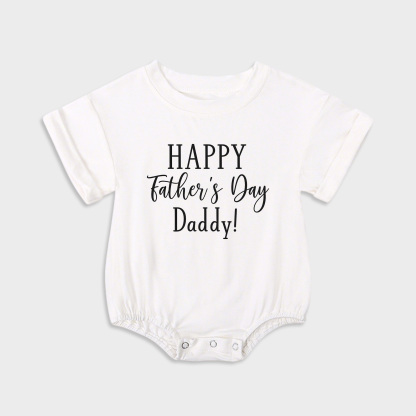 Happy Fathers Day Daddy Baby Onesie