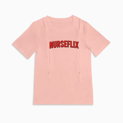 Totkeeps Nursing Wear | Netflix & Nurse Tee with Invisible Side Zippers