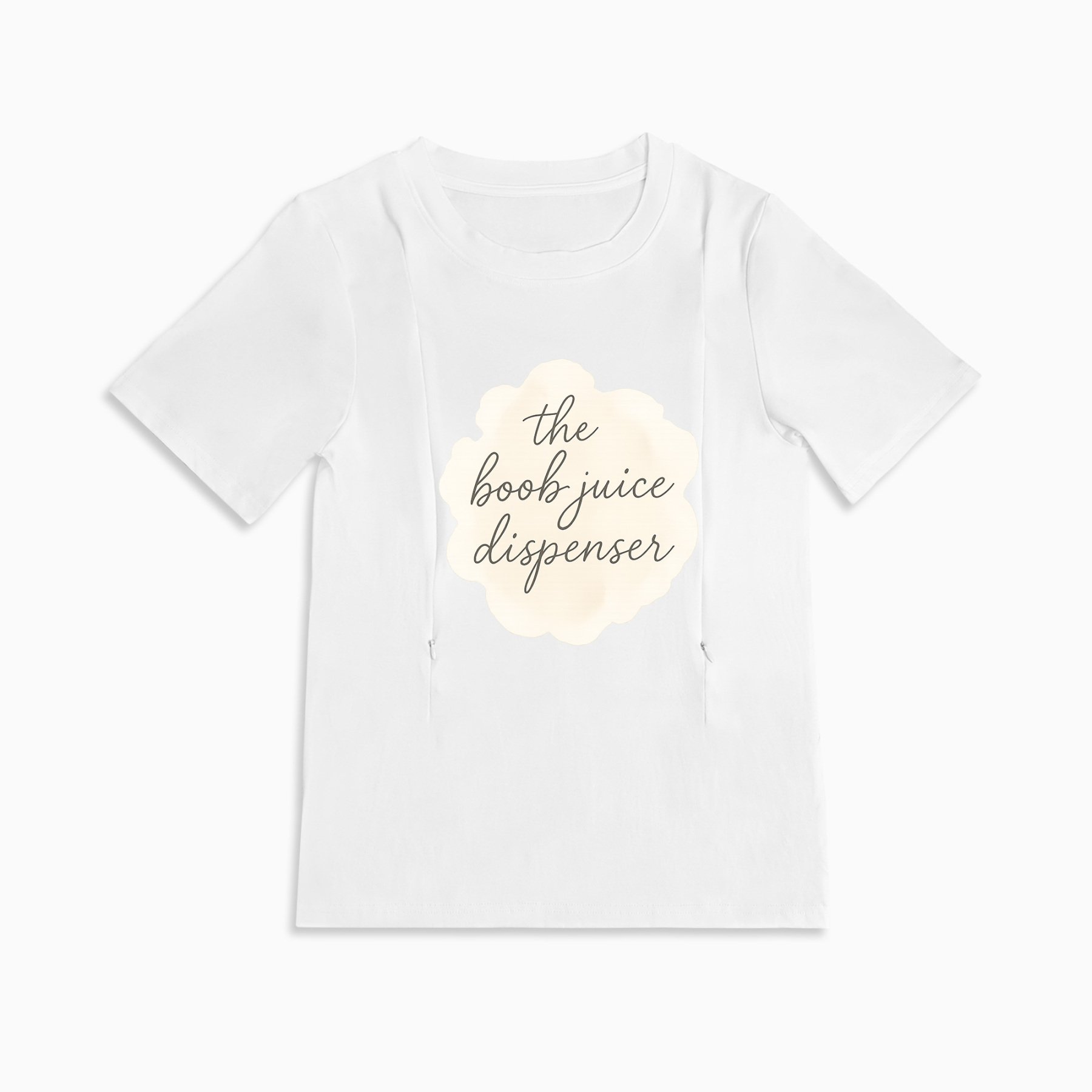 Cotton Breastfeeding Tee | Boob Juice Dispenser Slogan | Postpartum