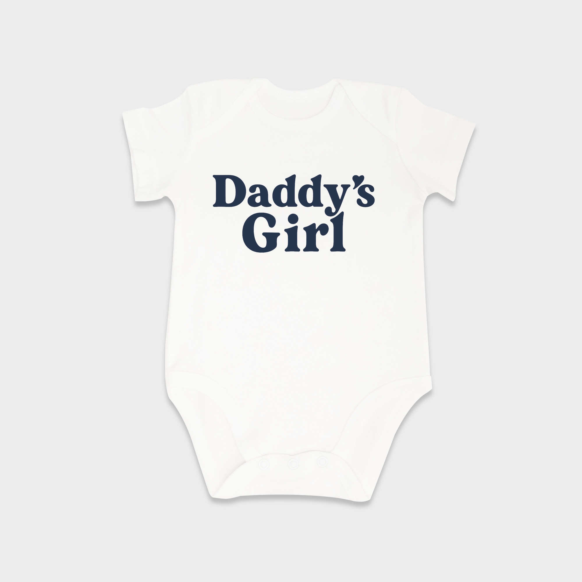 1st Father's Day baby onesies in White