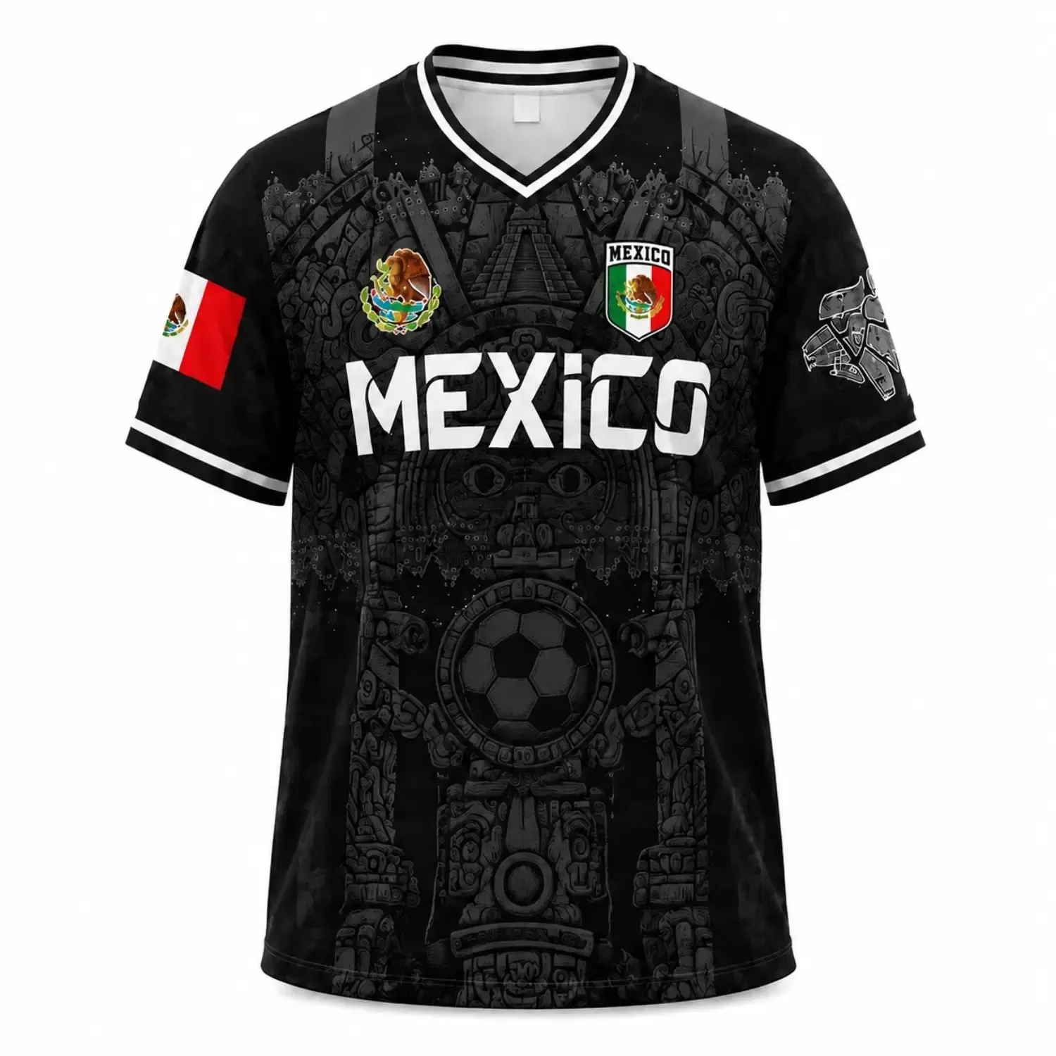 Mexico Aztec Blackout Jersey 2026 — Limited Edition El Tri Fan Shirt