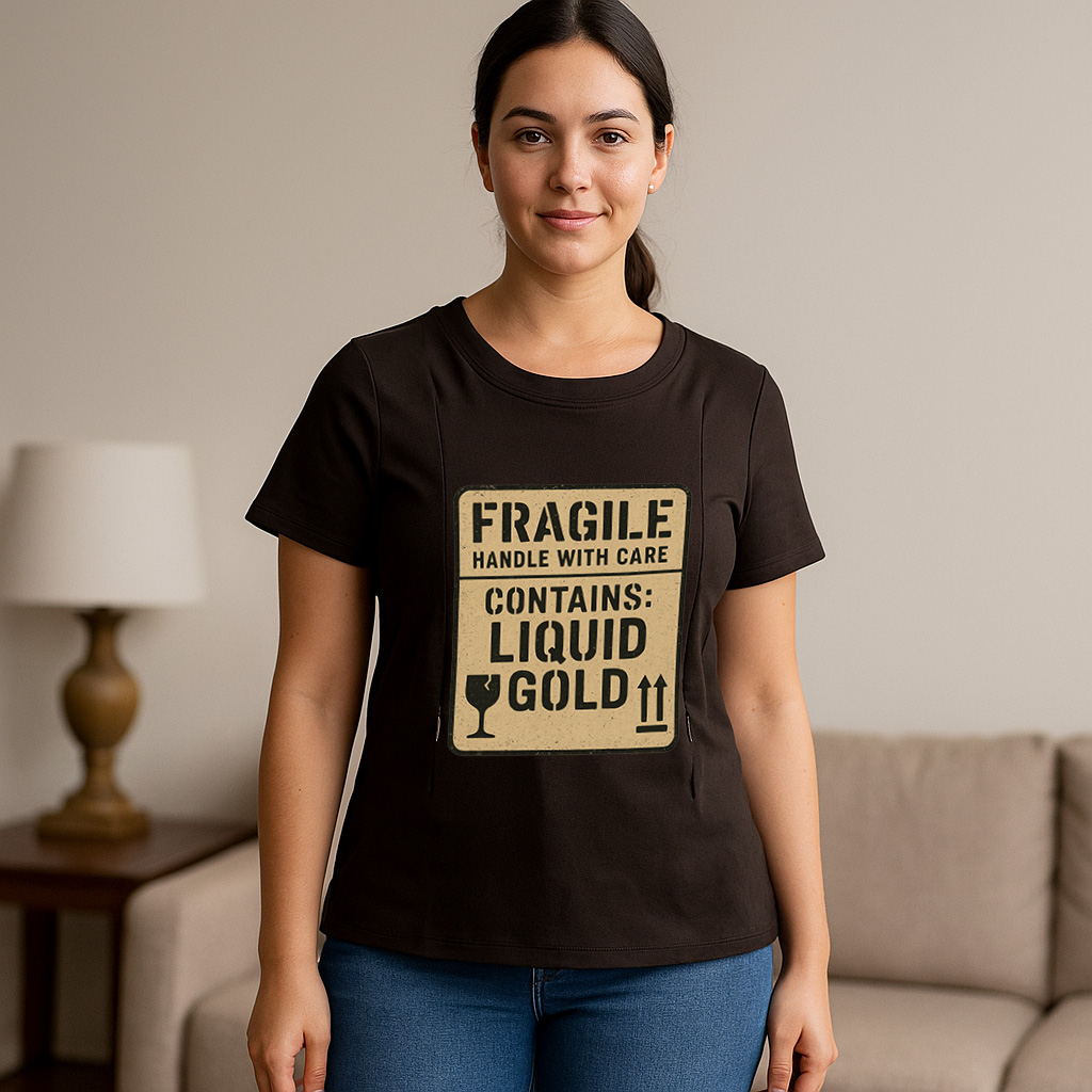 Zipper Nursing Shirt - Liquid Gold Inside | Funny & Fun | brand