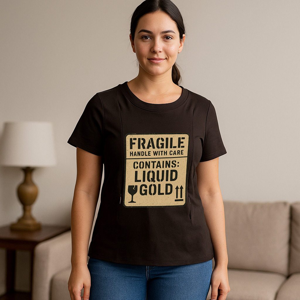 Zipper Nursing Shirt - Liquid Gold Inside | Funny & Fun | brand