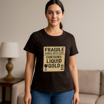 Zipper Nursing Shirt - Liquid Gold Inside | Funny & Fun | brand