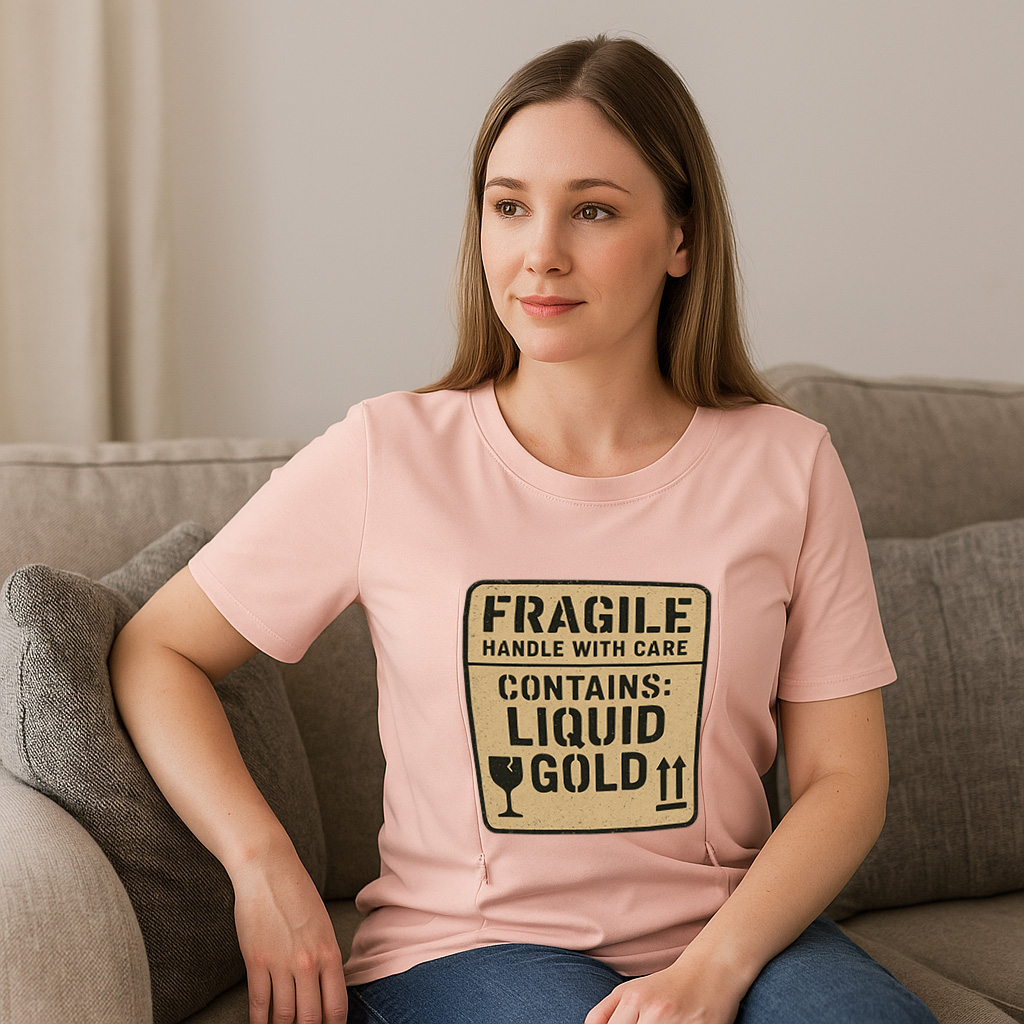 Zipper Nursing Shirt - Liquid Gold Inside | Funny & Fun | brand