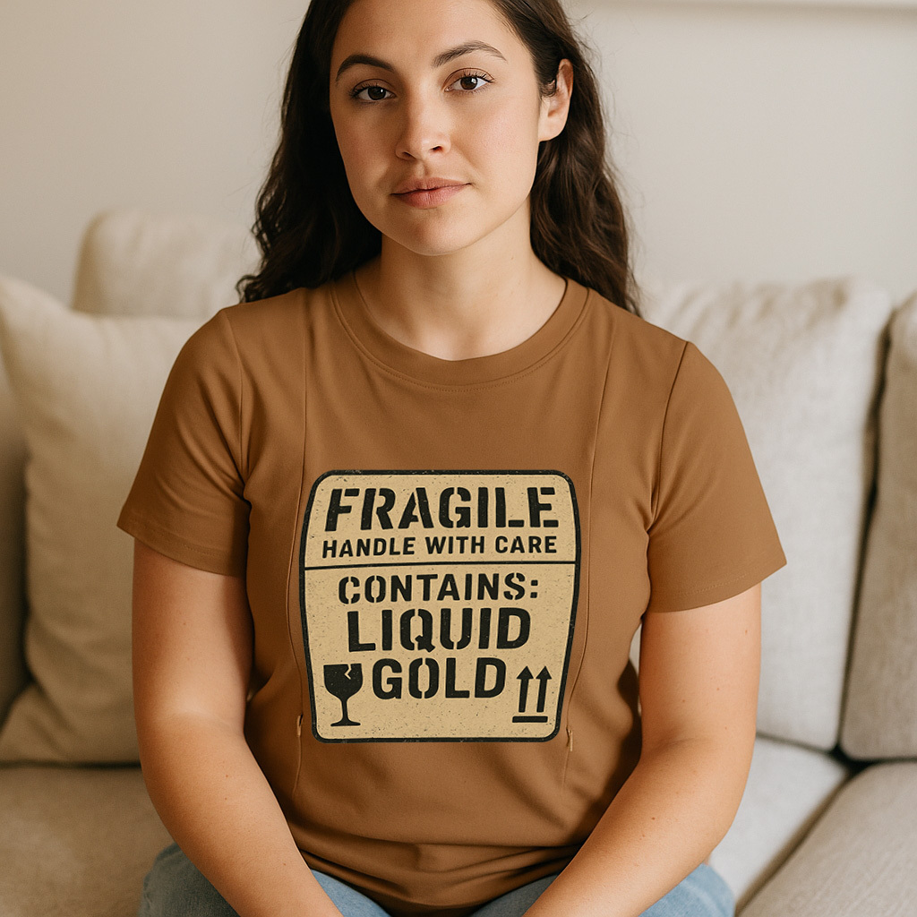 Zipper Nursing Shirt - Liquid Gold Inside | Funny & Fun | brand