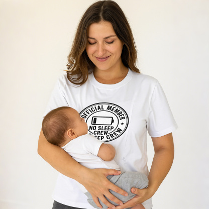 totkeeps No Sleep Crew Nursing Tee | Funny Cotton Breas | brand