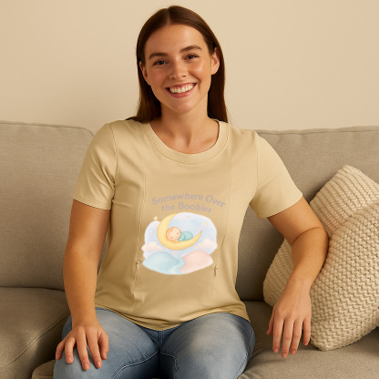 Funny Nursing T-Shirt | "Somewhere Over the Boobies" |  | brand