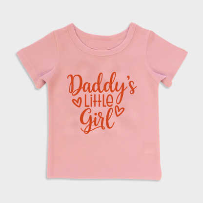 baby shirt - daddys little girl kids t shirt toddler top pink in pink