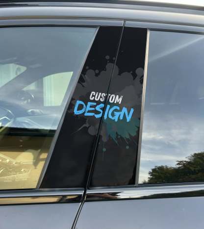 Custom Design Car Pillar Wrap
