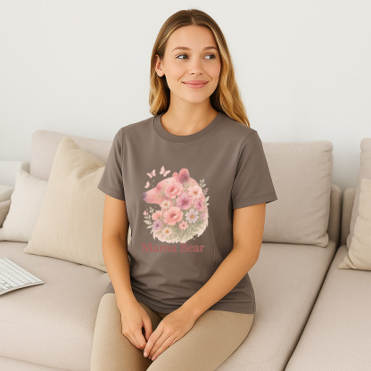 Mama Bear Zipper Nursing Top | Soft 95% Cotton Breastfe | brand