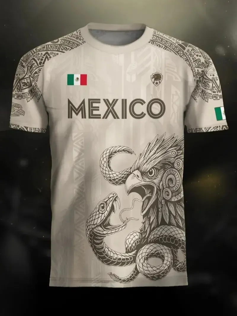 Mexico Heritage Eagle Performance Jersey – Premium Aztec-Inspired Fan Shirt