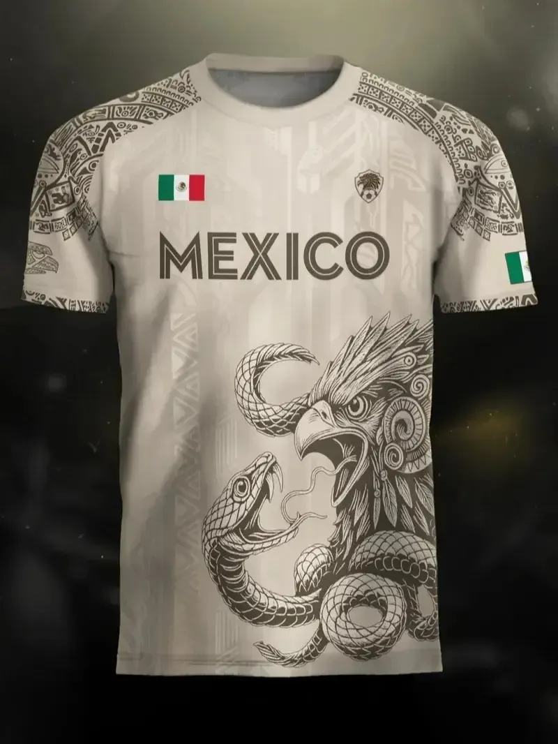 Mexico Heritage Eagle Performance Jersey – Premium Aztec-Inspired Fan Shirt