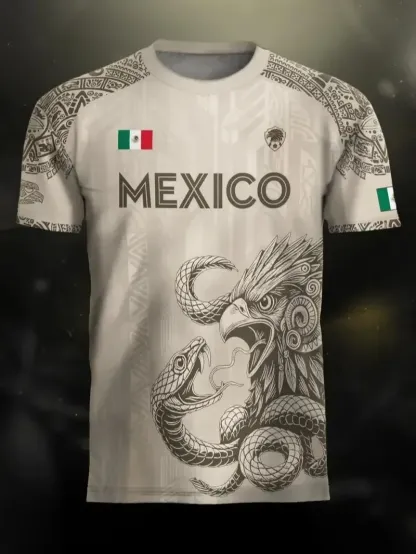 Mexico Heritage Eagle Performance Jersey – Premium Aztec-Inspired Fan Shirt