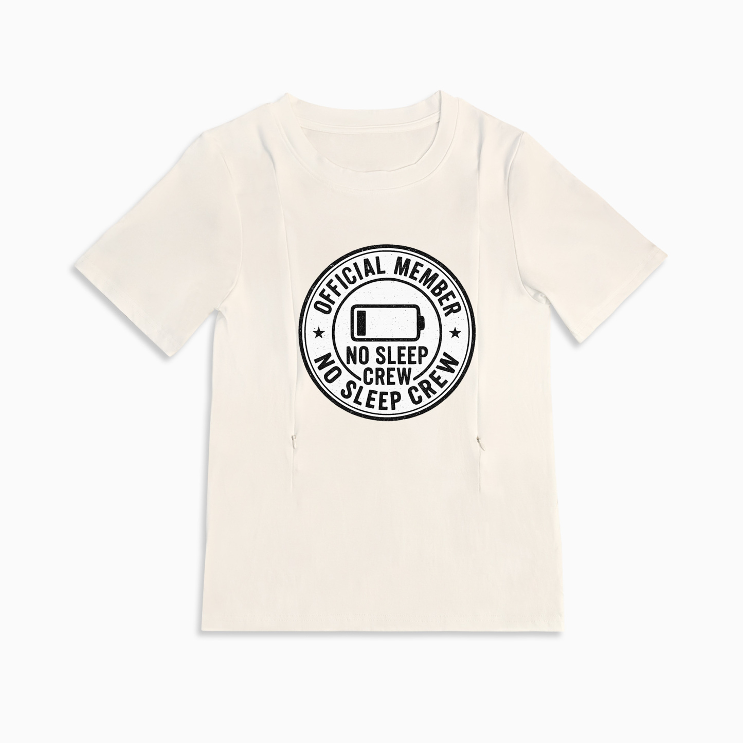 totkeeps No Sleep Crew Nursing Tee | Funny Cotton Breas | brand
