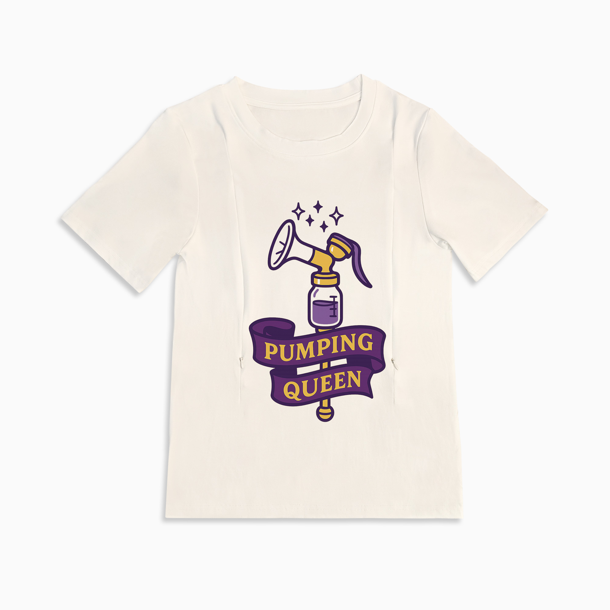 totkeeps Pumping Queen Tee | Funny Cotton Nursing & Pumping Shirt