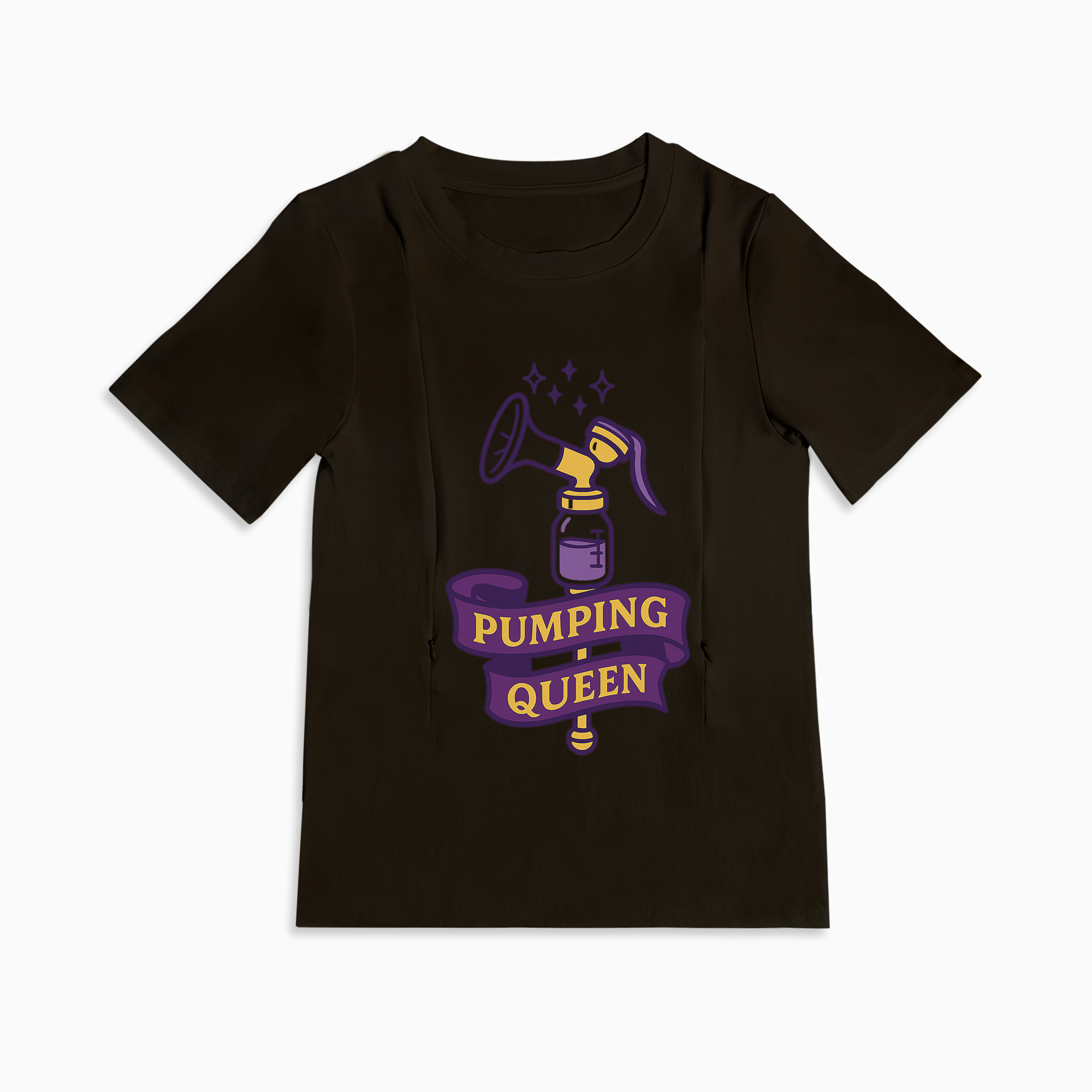 totkeeps Pumping Queen Tee | Funny Cotton Nursing & Pumping Shirt