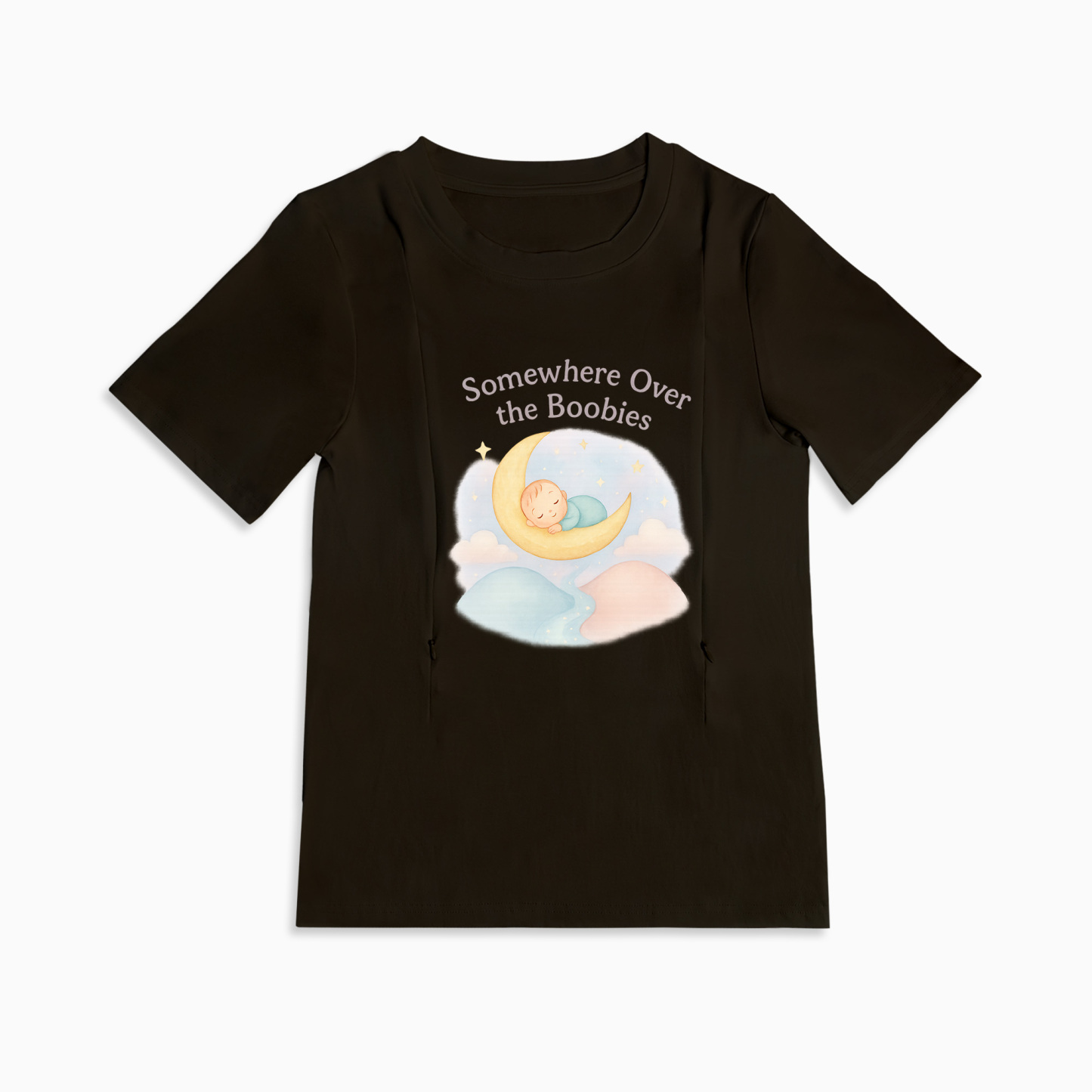 Funny Nursing T-Shirt | "Somewhere Over the Boobies" | | brand