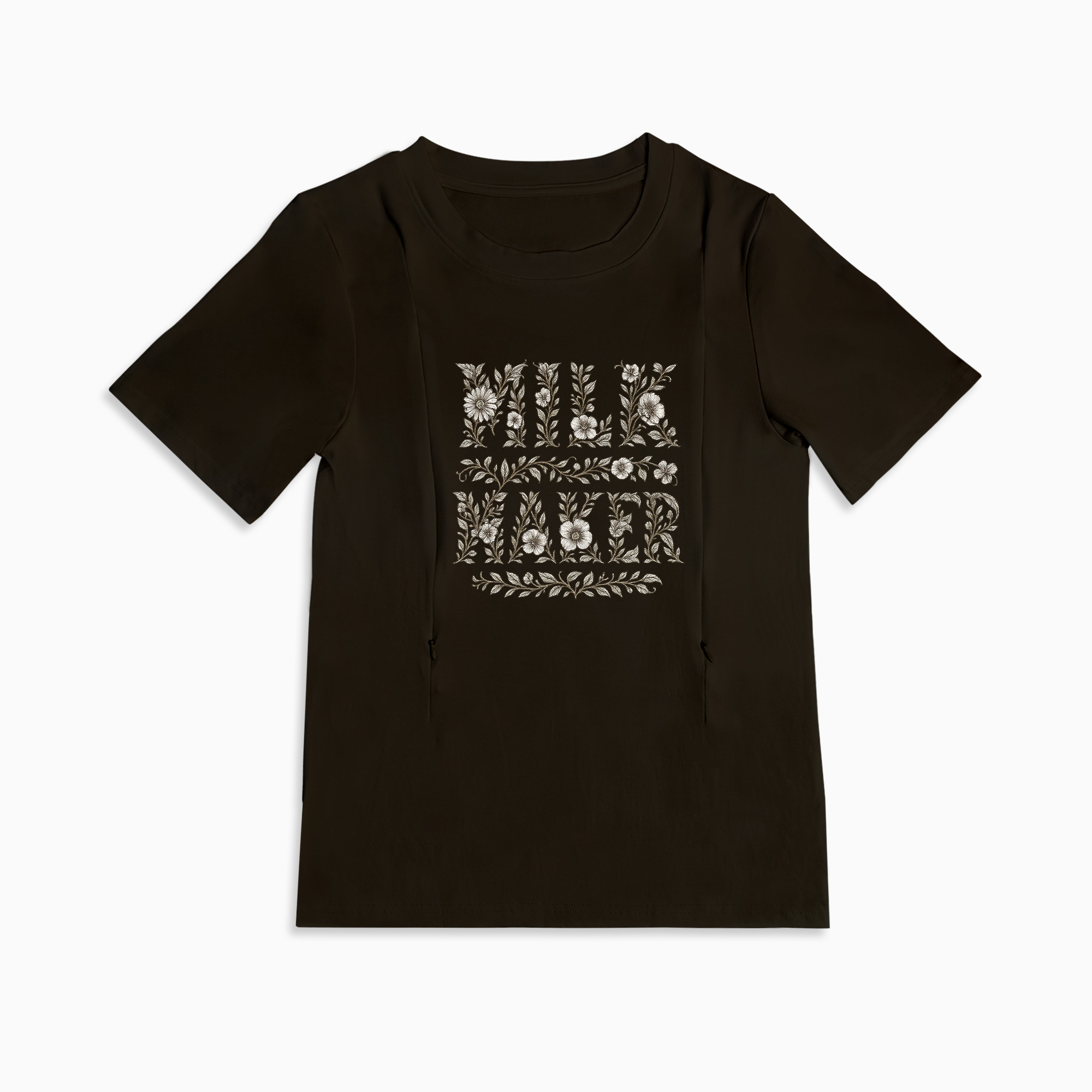 "Milk Maker" Tee | The Perfect Zippered Nursing Shirt for New Moms